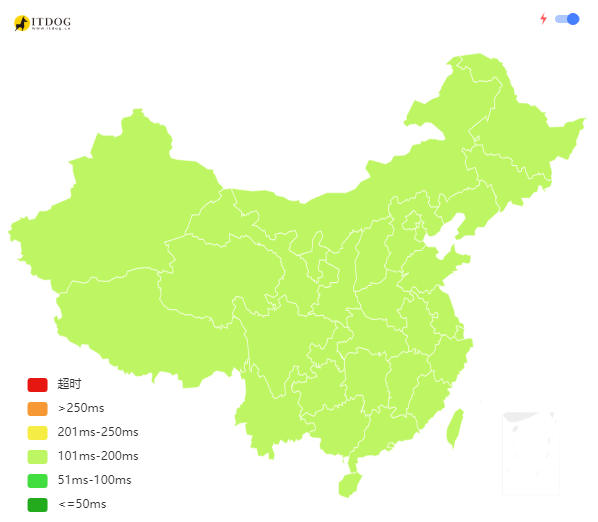 美国云服务器ping延迟测试结果