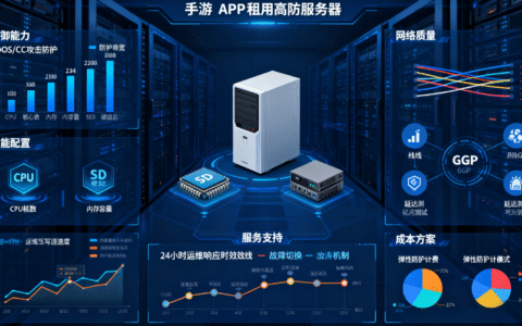 手游APP如何选择高防服务器租用？2025避坑指南+高性价比方案