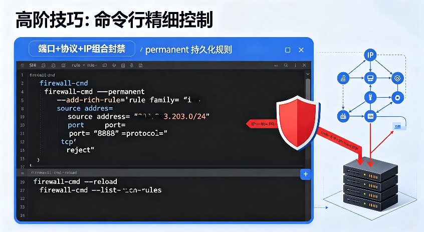 宝塔面板如何封禁指定IP和IP段：详细图文教程（系统防火墙/Nginx）