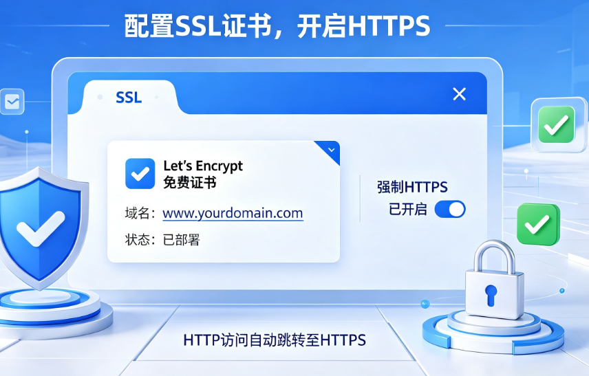 宝塔面板配置SSL证书